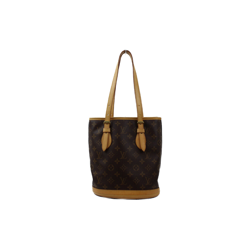 Louis Vuitton Bucket Monogram Canvas Shoulder Bag Tote